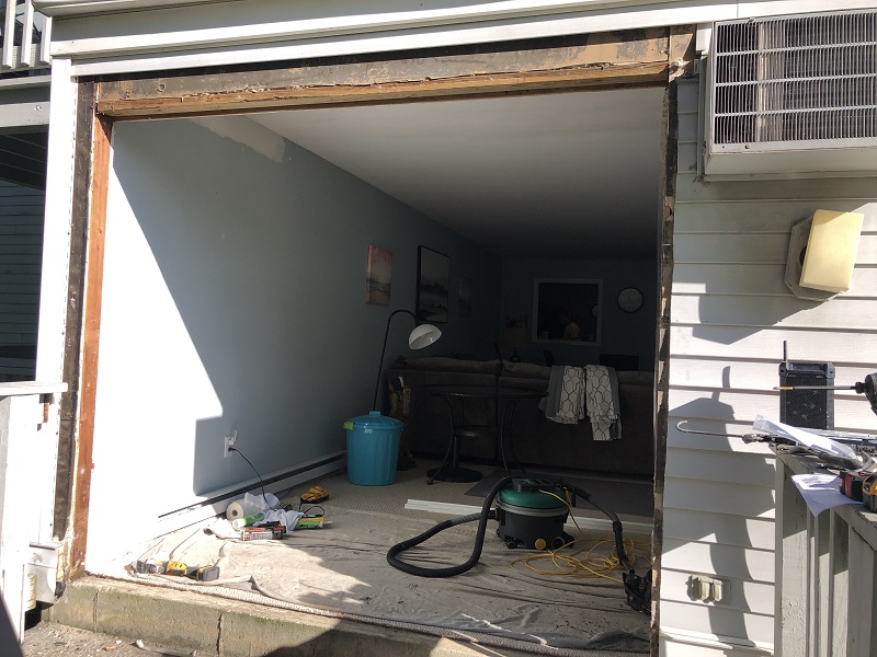 Patio door removal